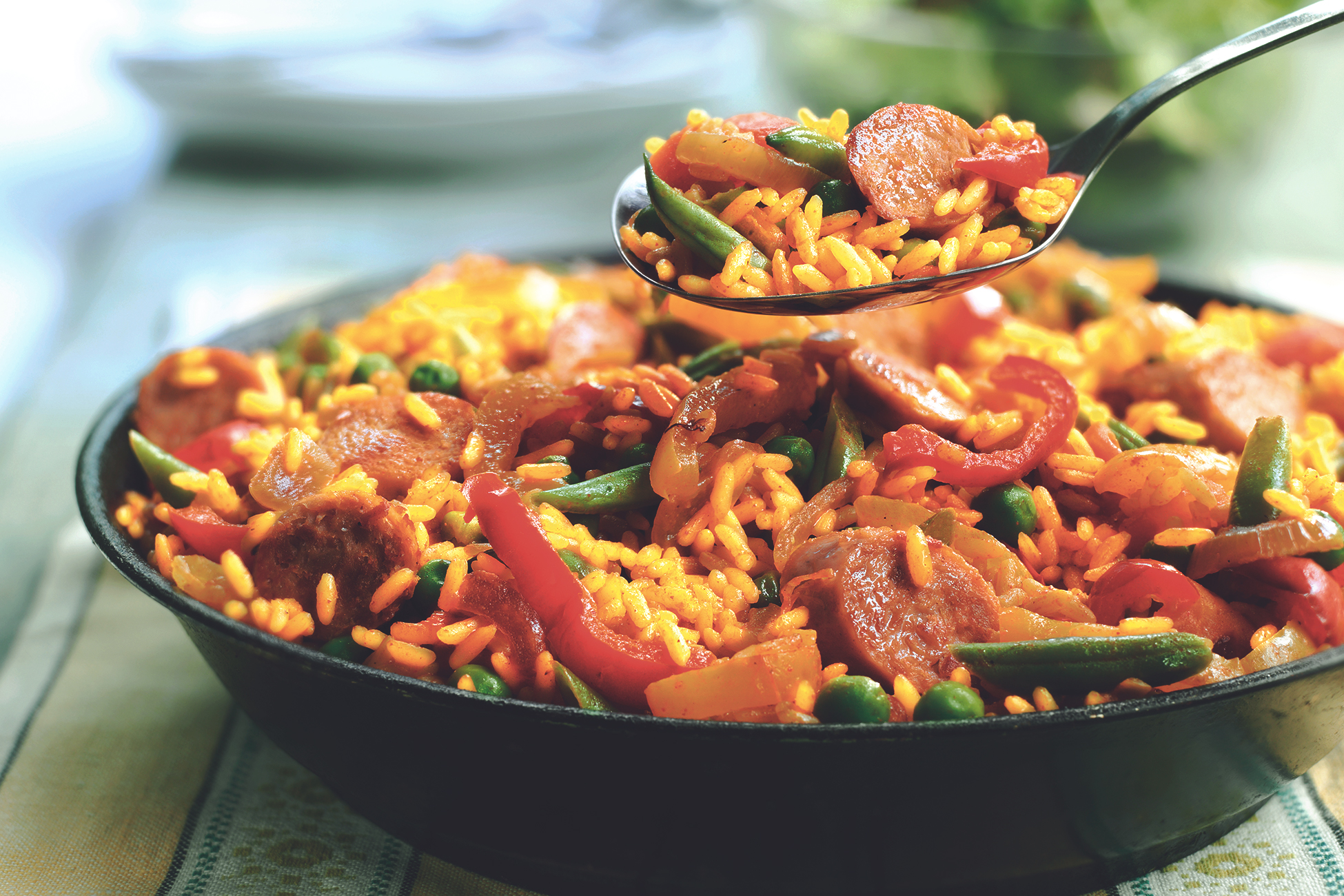 Vegetarian Paella with Quorn Sausages M&Z p.l.c.