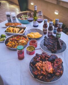 A great BBQ spread featuring the Santa Maria range.