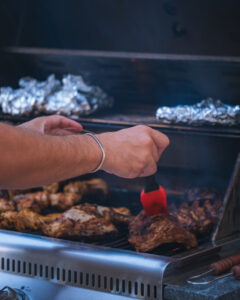 Time to grill our marinated BBQ meats