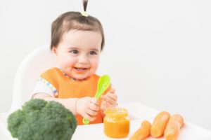 Stick to healthy fruit and vegetables for weaning