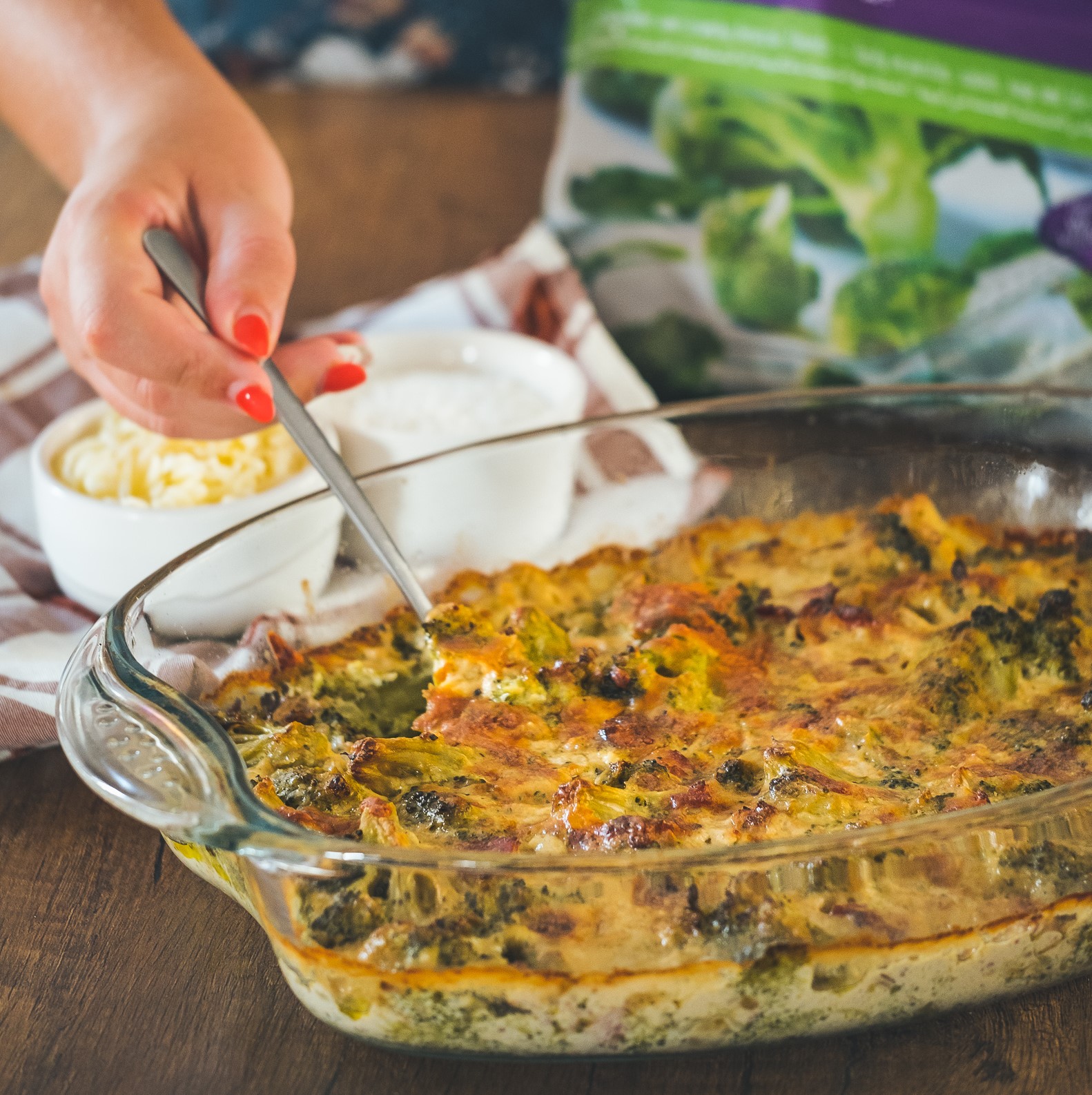 Cheesy Garlic and Bacon Broccoli - M&Z p.l.c.