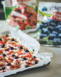 asiago frozen fruit yogurt bark