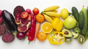 colourful fruit and veg